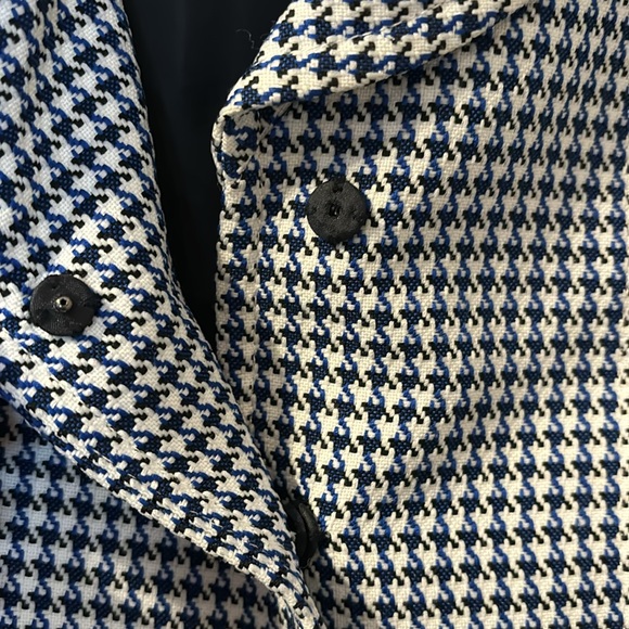 Tahari houndstooth cuffed sleeve blazer size 6 - Picture 3 of 7